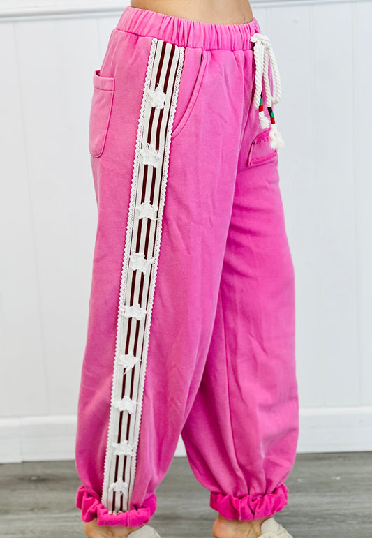 POL Peony Pink Stars & Stripe Sides Pants (Reg.)
