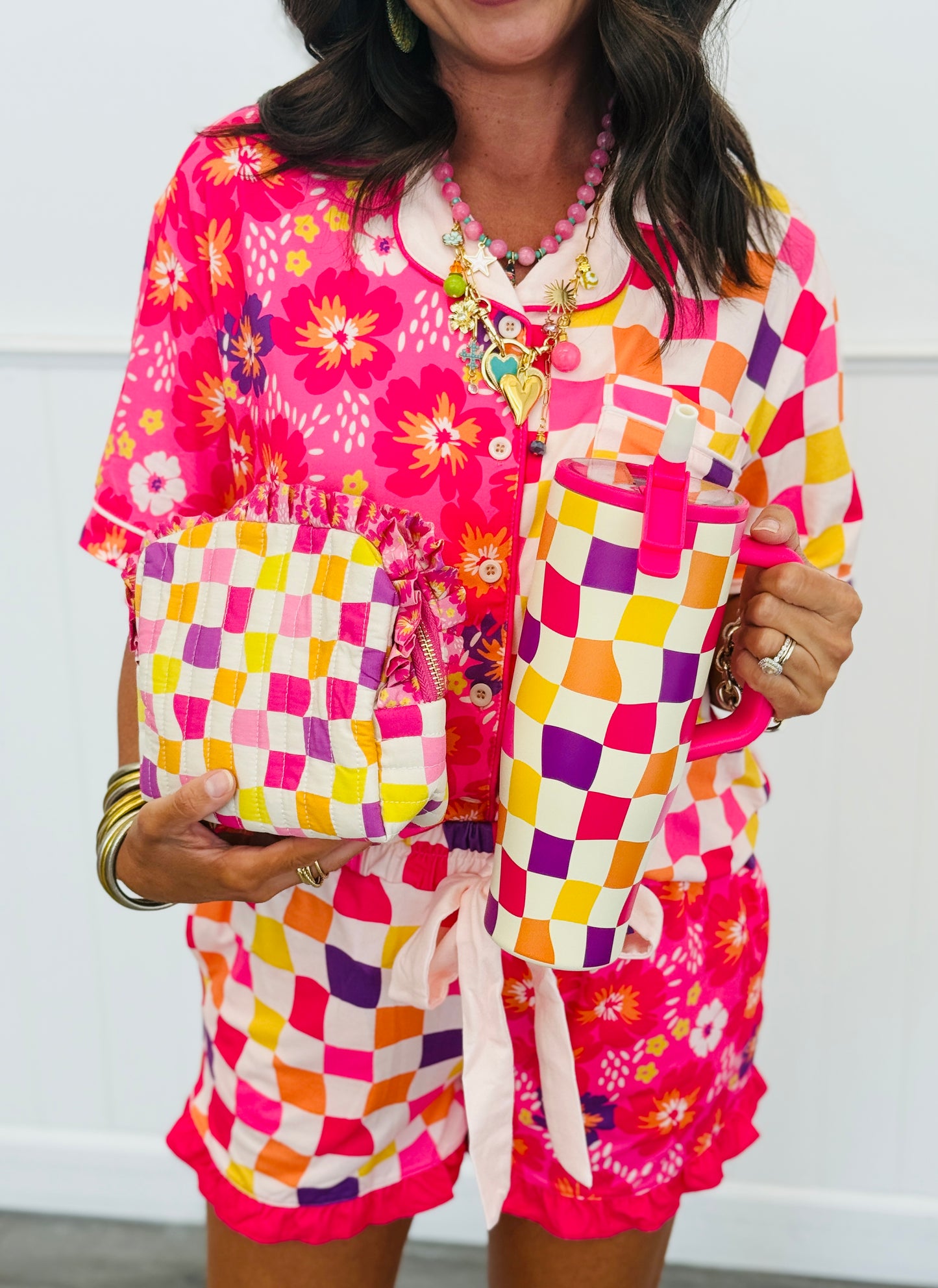 Groovy Garden Ruffle Pajama Set (Reg. and Plus)