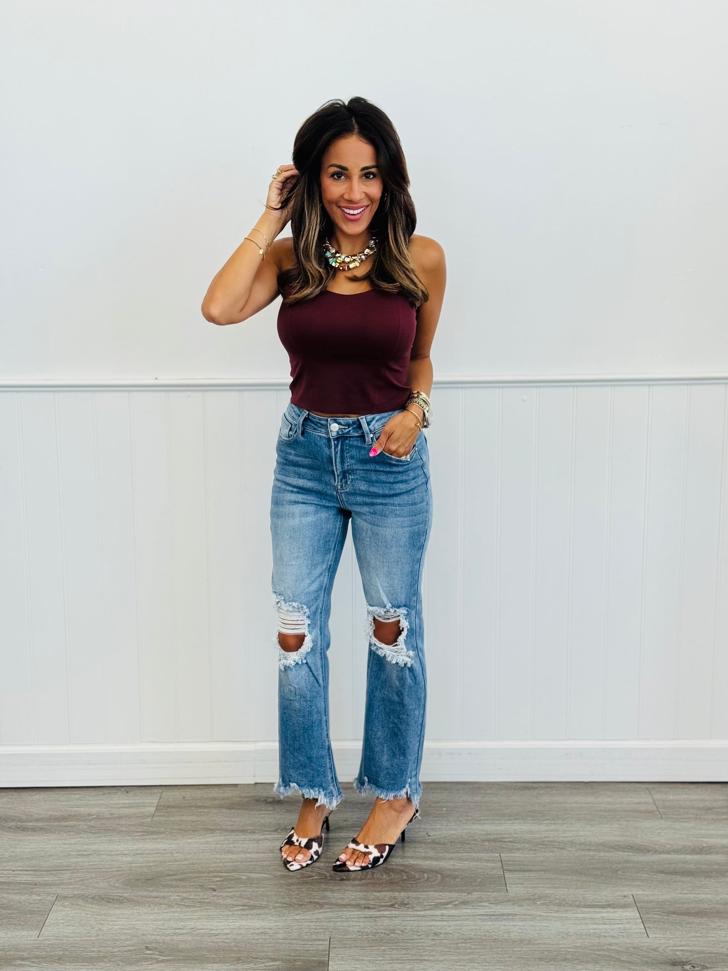 Risen Medium Ready For Anything Crop Jeans (Reg & Plus)