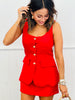 Scarlet Twofer Sleeveless Romper (Reg.)