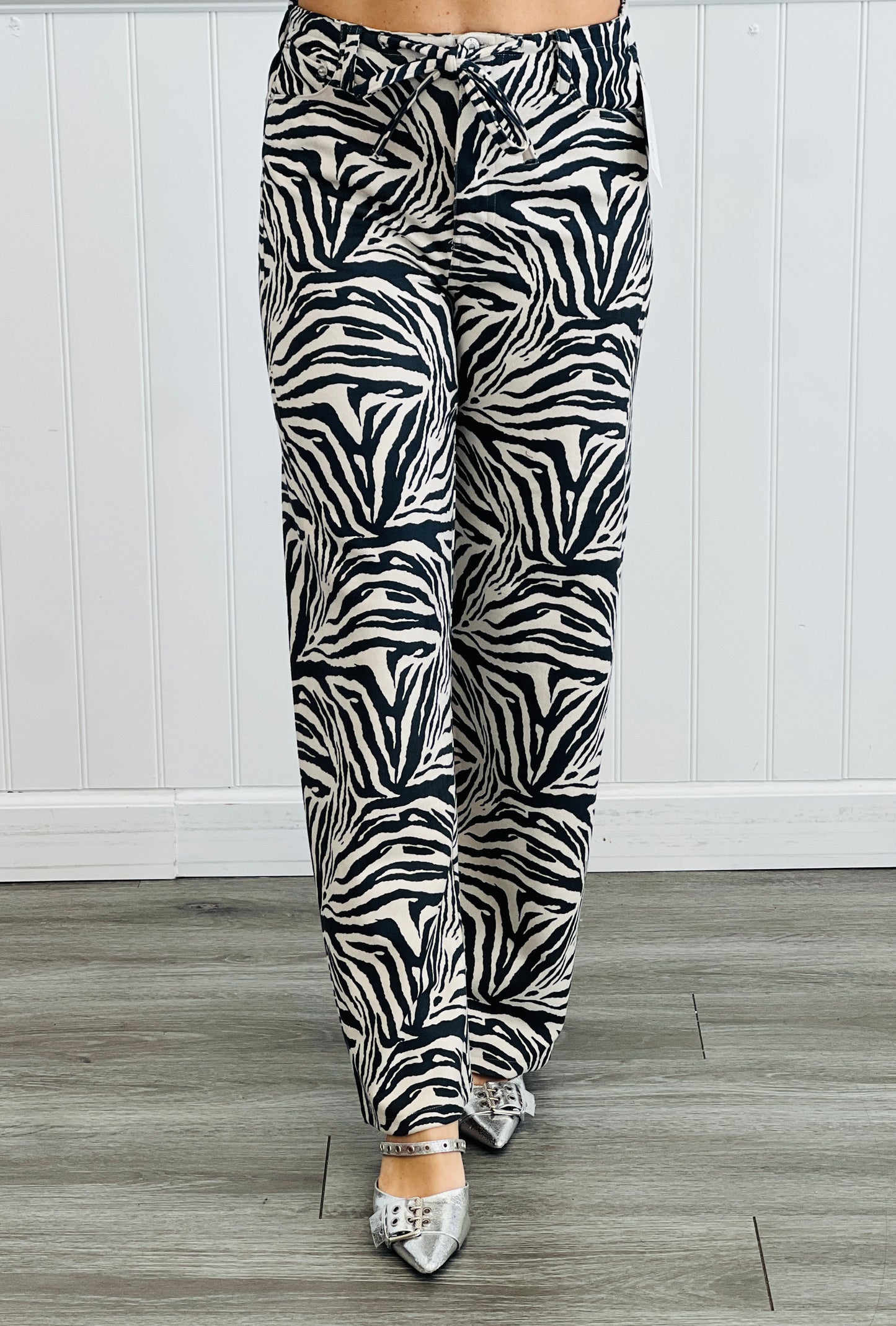 Zebra Elastic Waist Pants (Reg.)