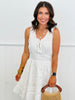 Sea Salt Eyelet Mini Dress (Reg)