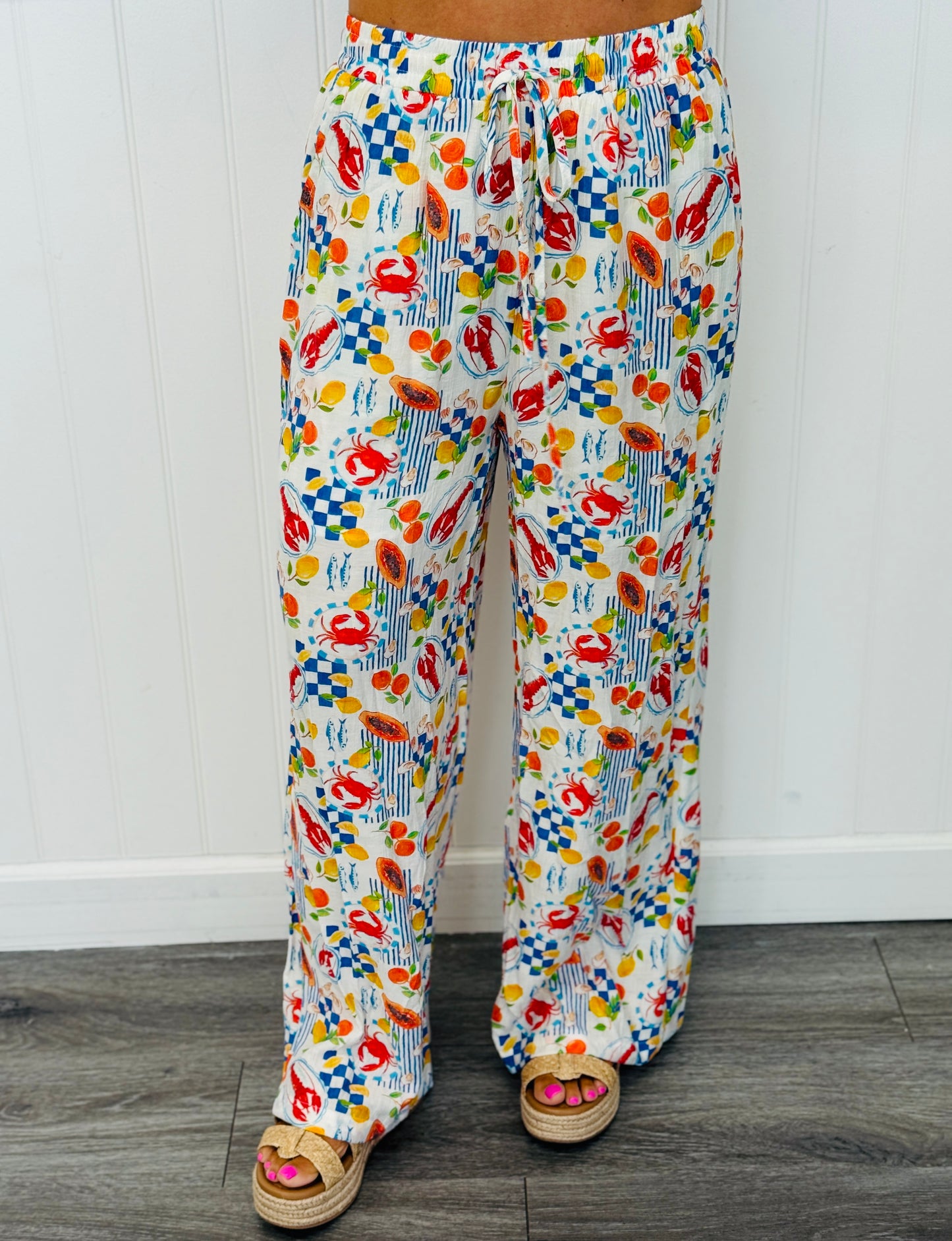 Royal Multi Print Loungewear Top & Pant Set (Reg.)
