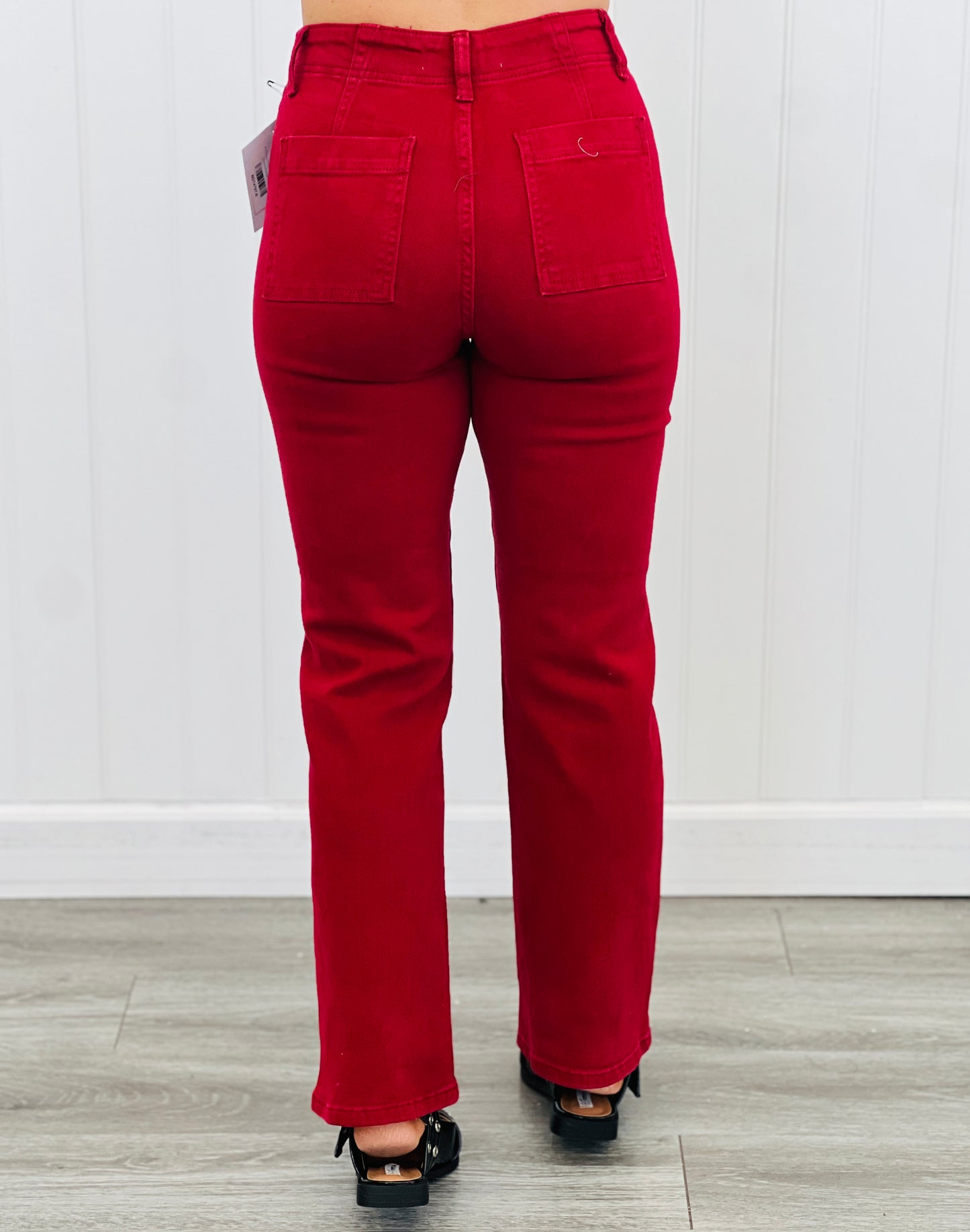 Risen Wine-d Down Patch Pockets Pants Jeans (Reg & Plus)