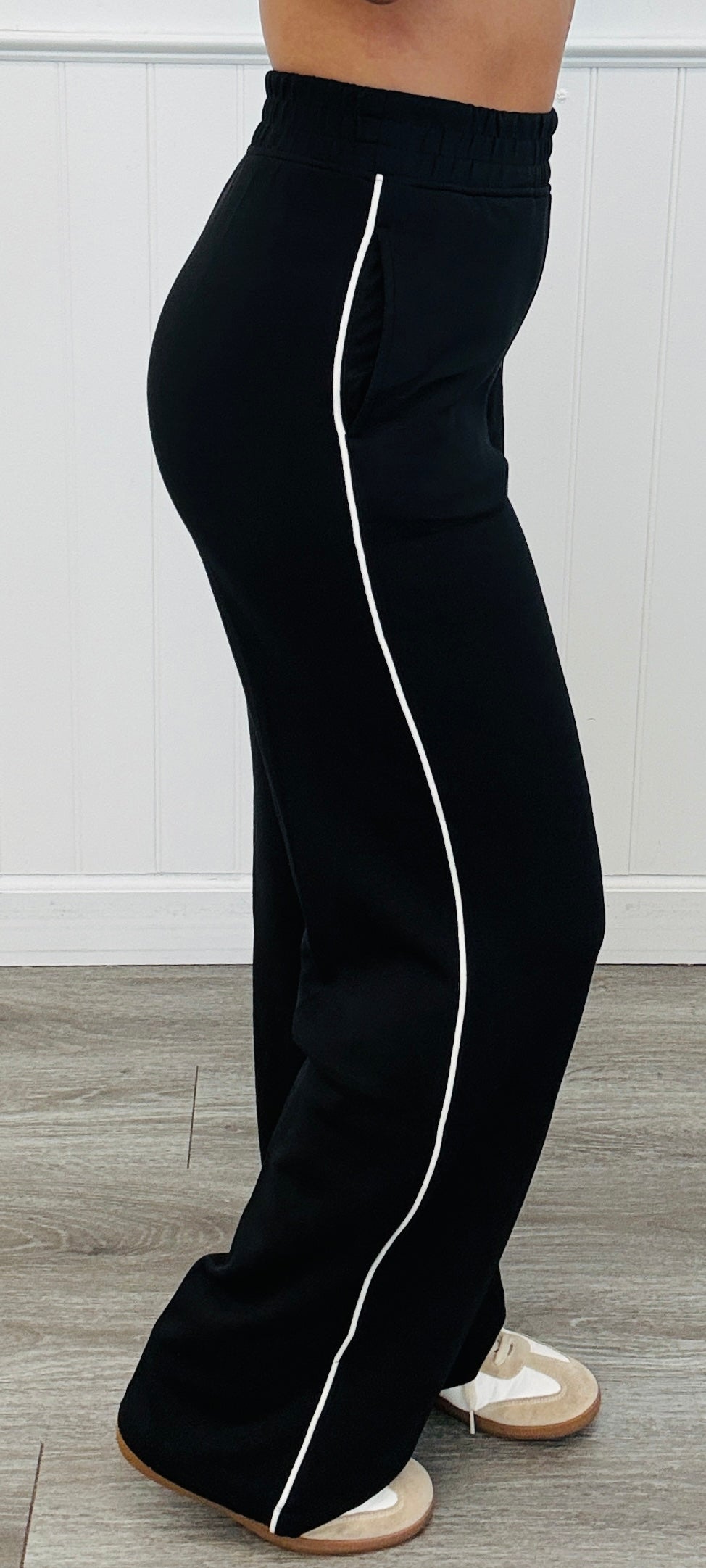 Modal Side Piping Active Pant (Reg. and Plus)-3 Colors