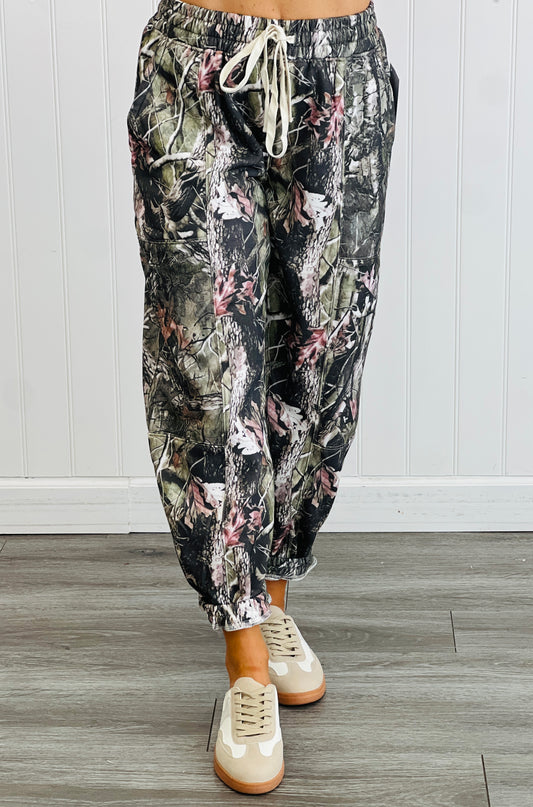 Camo Barrel French Terry Joggers (Reg.)