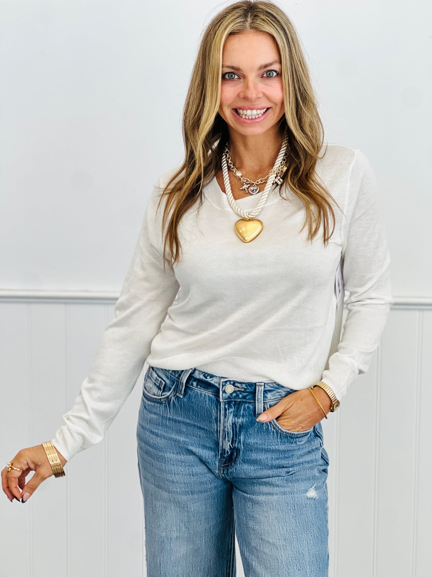 Wool Blend Sweater Top (Reg.)-2 Colors