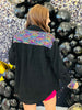 Black Sequin Detail Shacket (Reg.)