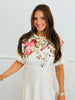 Ivory Vintage Garden Rose Midi Dress (Reg & Plus)