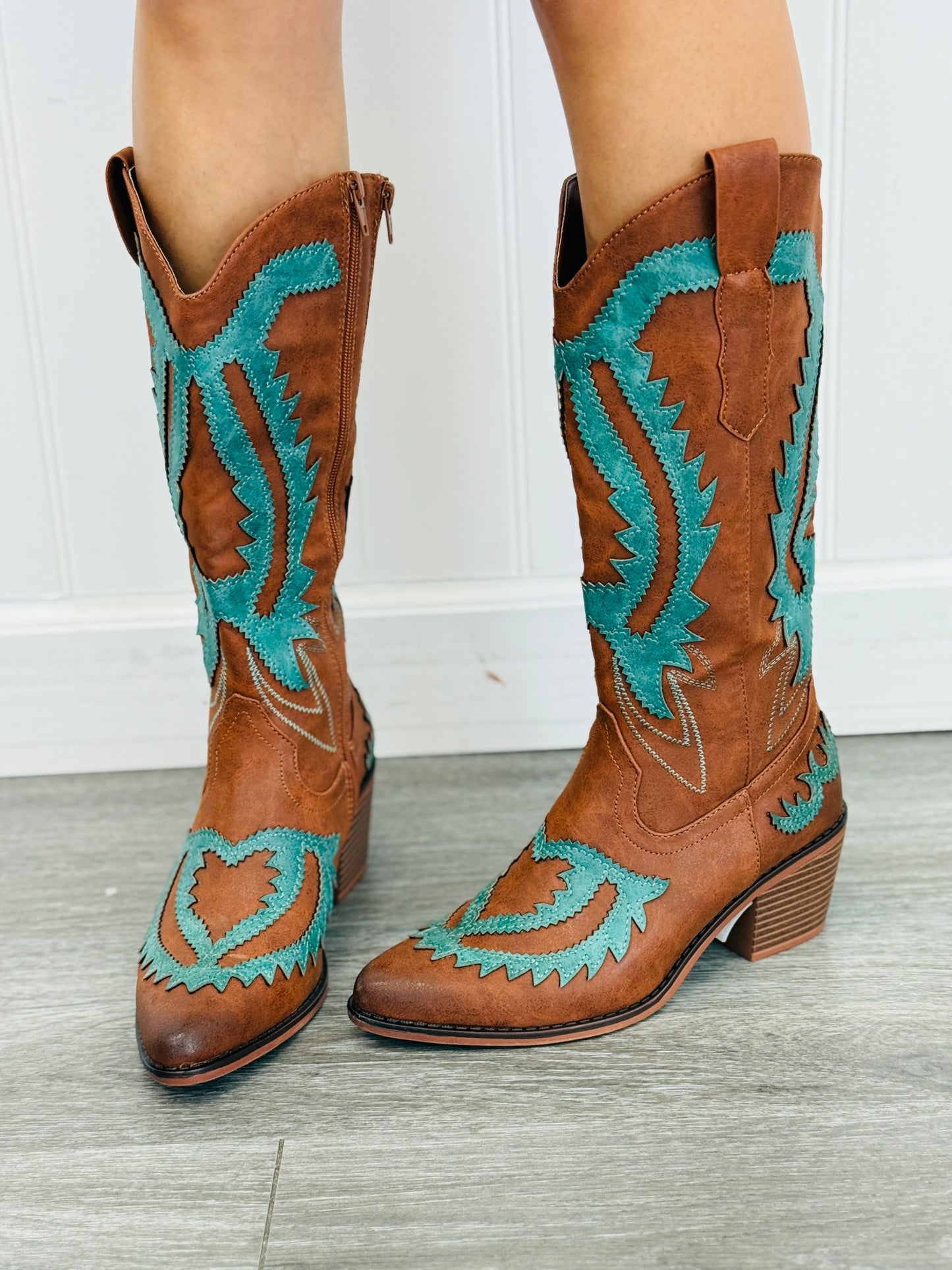 Turquoise Combo Desert Muse Boots