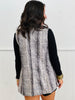 Grey Suede Snakeskin Vest (Reg & Plus)