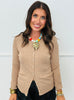 Button Up Long Sleeve Rib Knit Top (Reg.) - 5 Colors