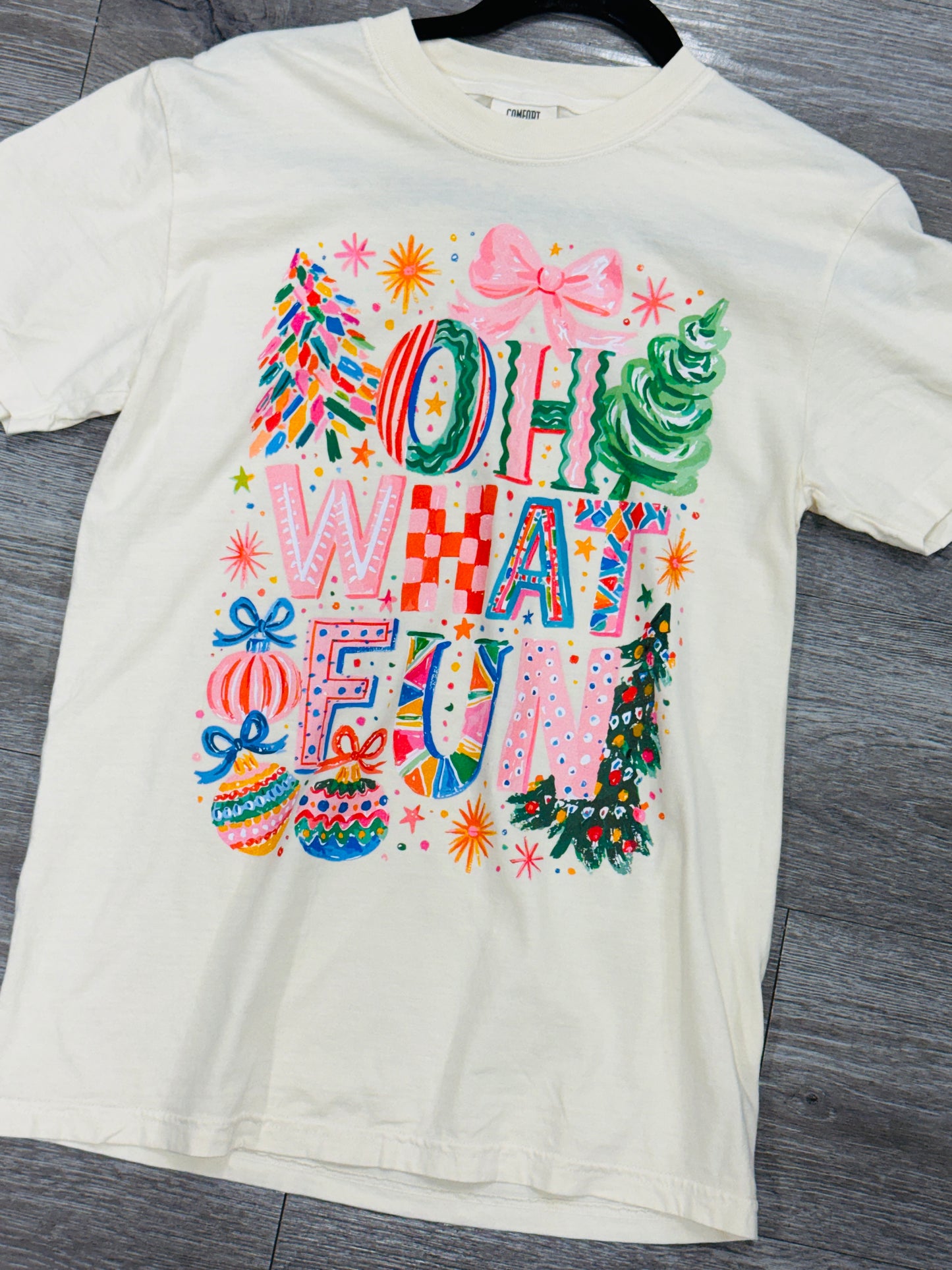 Oh What Fun Christmas Graphic Tee (Reg. and Plus)