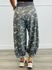 Washed Camo Crop Jogger Pants (Reg & Plus)