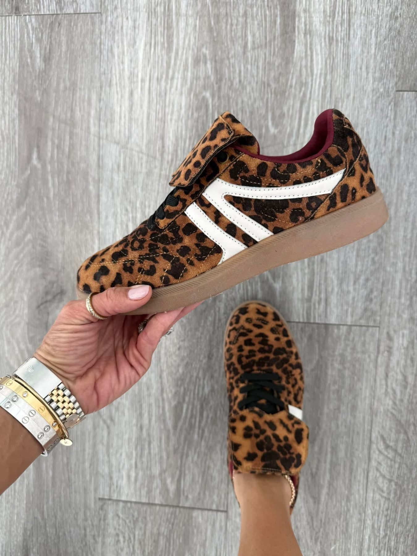 Leopard Flip Out Sneakers