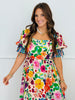 Carnival Bloom Floral Midi Dress (Reg. and Plus)