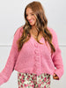 POL Rosette Buttons Sweater Cardigan (Reg.)-3 Colors