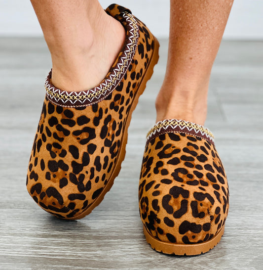 Leopard Snug Step Slip Ons