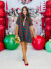 Plaid Placket Collar Mini Dress (Reg. and Plus) - 2 Colors