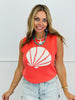 Coastal Seashell Sleeveless Knit Top (Reg.)-2 Colors