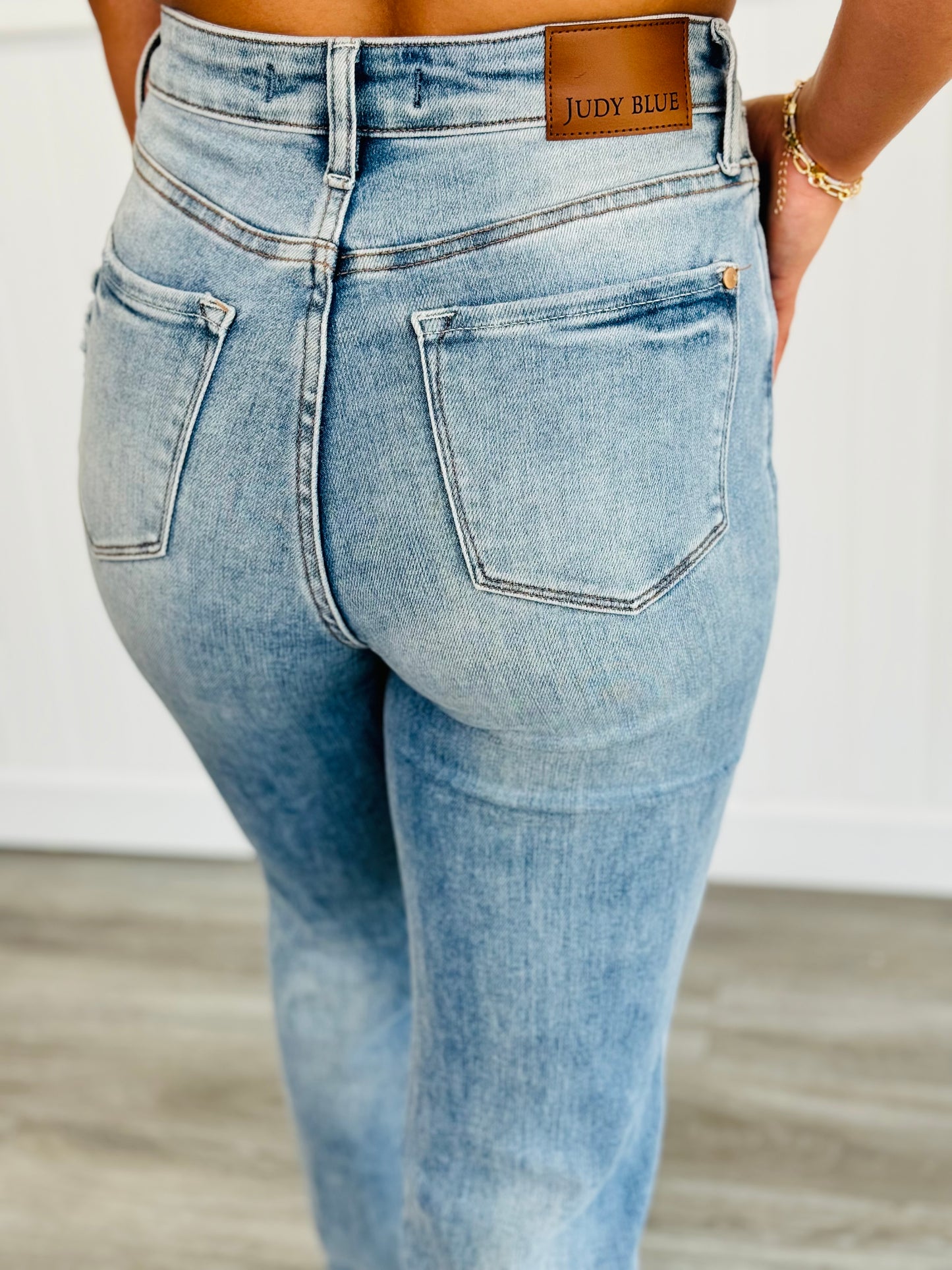Judy Blue Conquer The World Tummy Control Straight Jeans (Reg. and Plus)