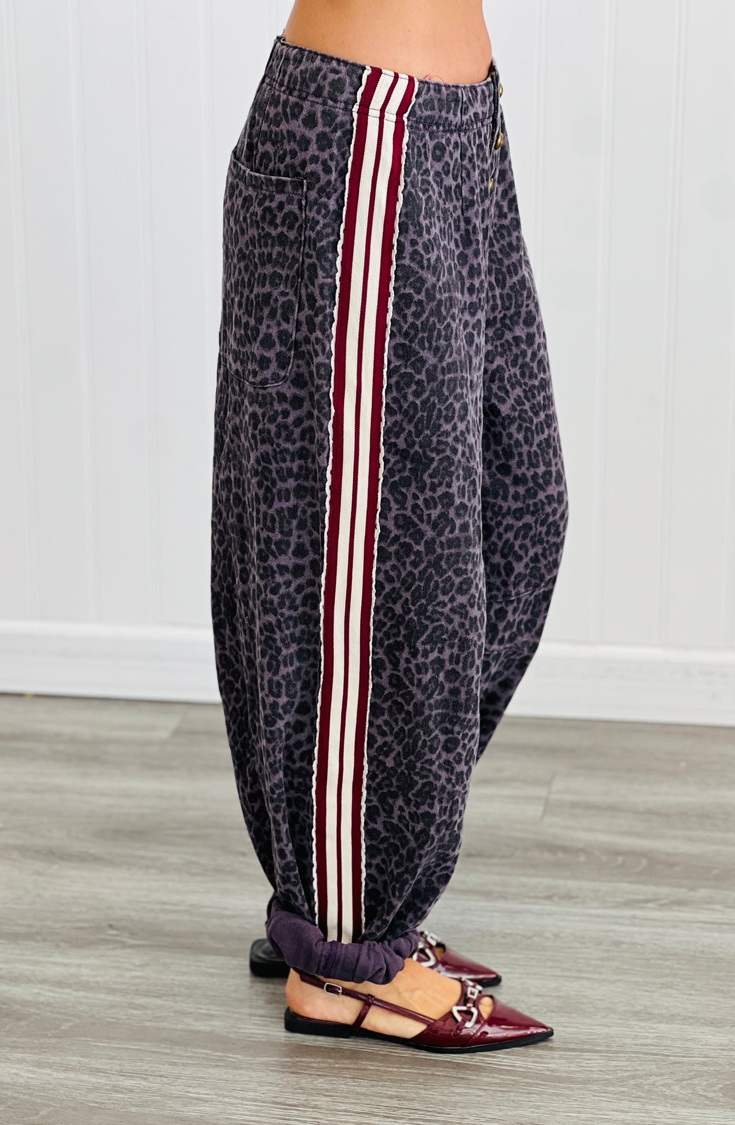 POL Black Leopard Pants (Reg.)