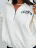 Ivory Sherpa California Half Zip Top (Reg.)