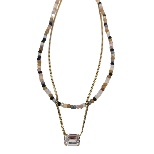 TOVA - The Tay Necklace in Neutral Mix
