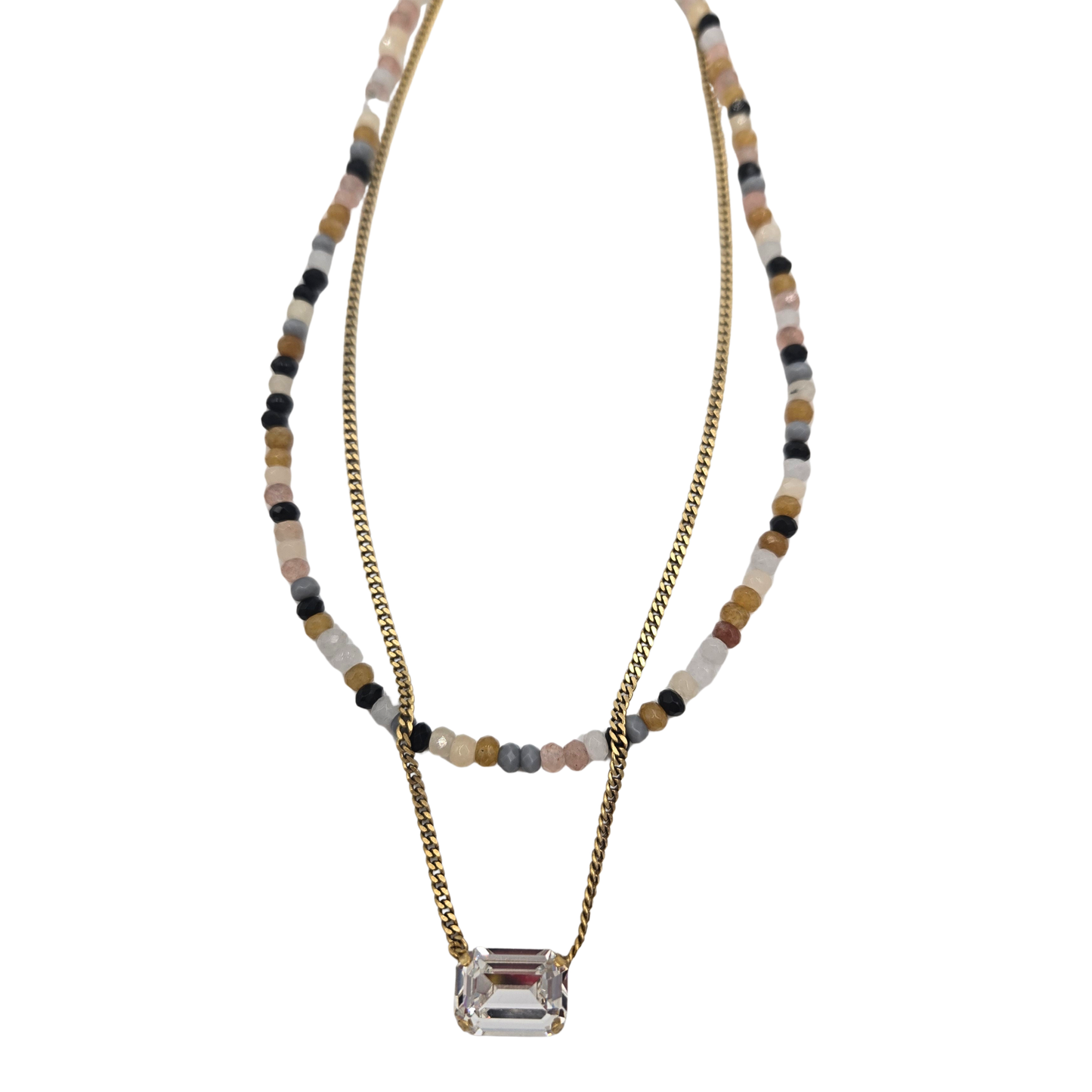 TOVA - The Tay Necklace in Neutral Mix