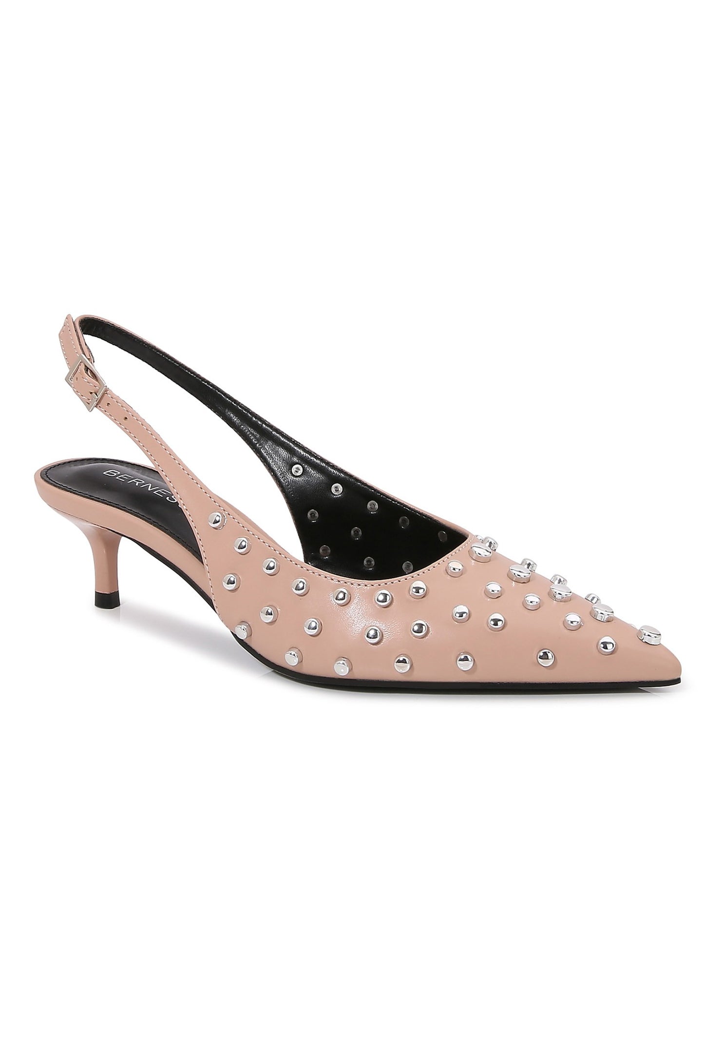 Beige Stick Around Slingback Kitten Heel