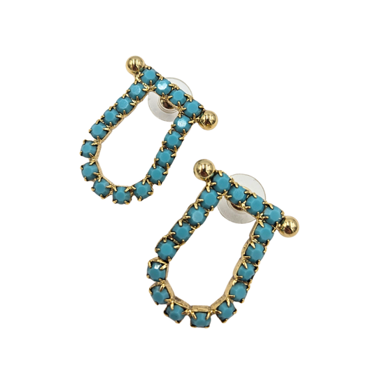 Yochi - The Emma Earrings in Turquoise