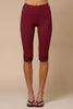 Burgundy Lace Trim Capri Pants (Reg.)