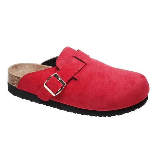 Red Ronan Buckle Mule