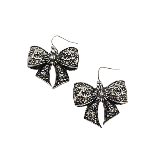 Western Filigree Bow Earrings
