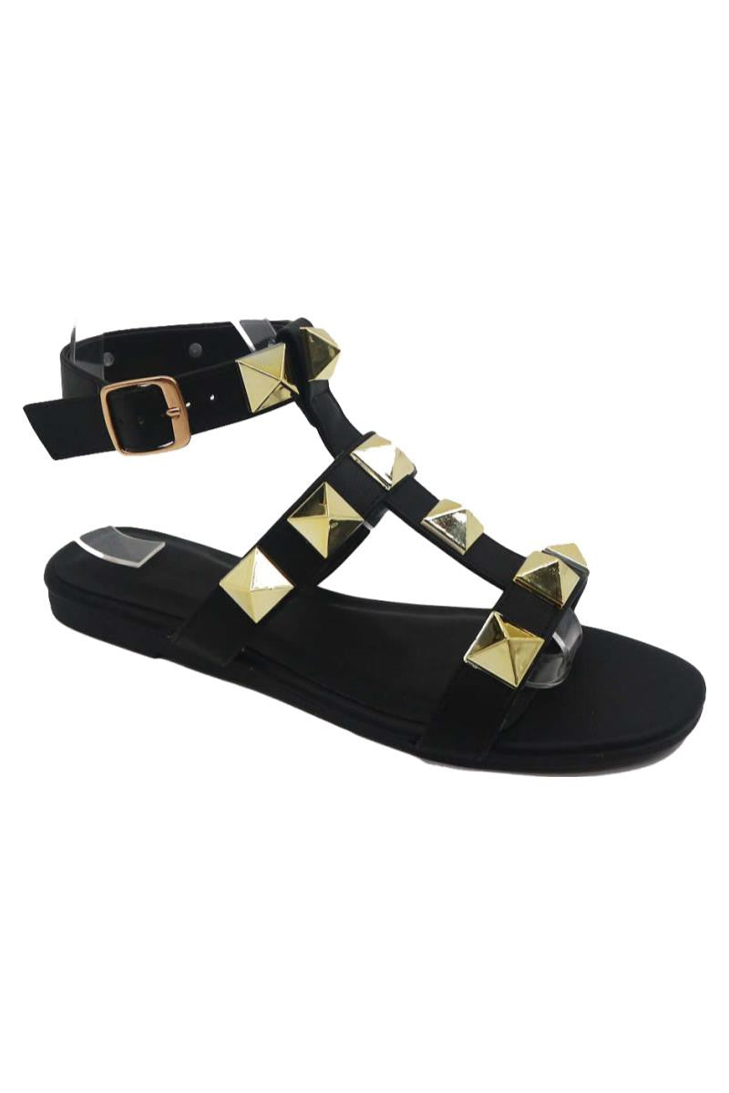Black Rockstar Rush Sandals