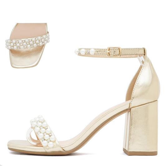 Gold Pearl & Poise Heels