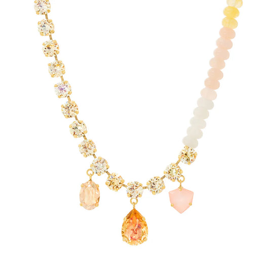 TOVA - Glitterbelle Necklace in Peachfuzz