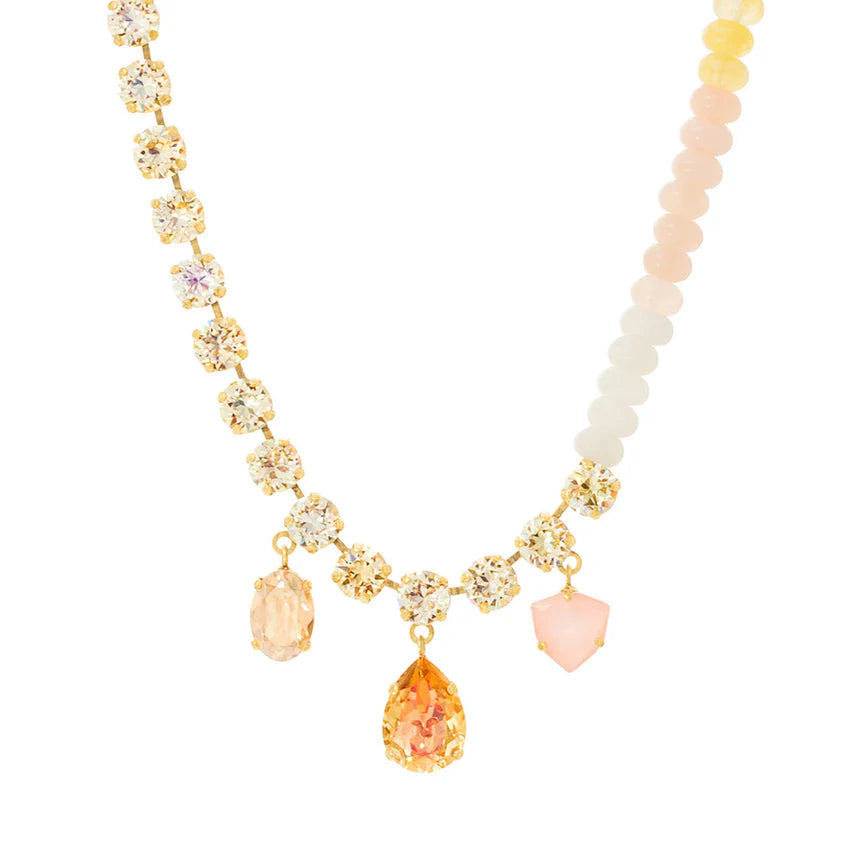 TOVA - Glitterbelle Necklace in Peachfuzz