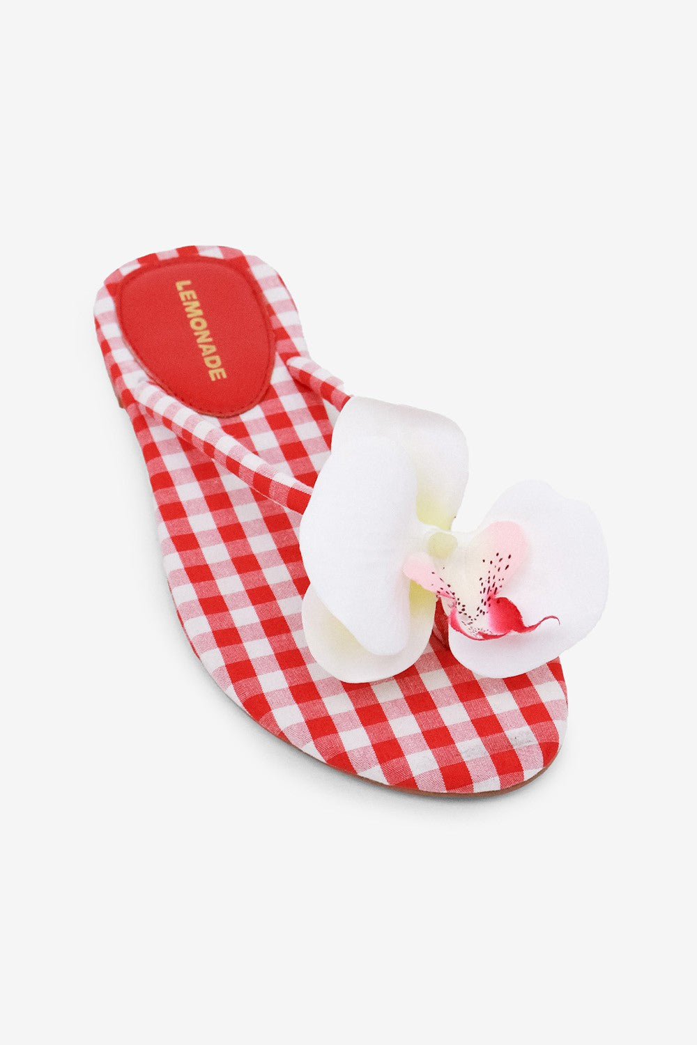 Red Petals in Paradise Sandals