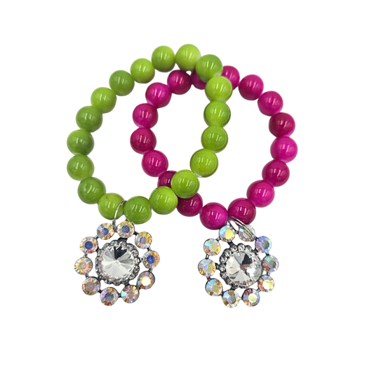 Bling Flower Stretch Bracelet (2 colors)