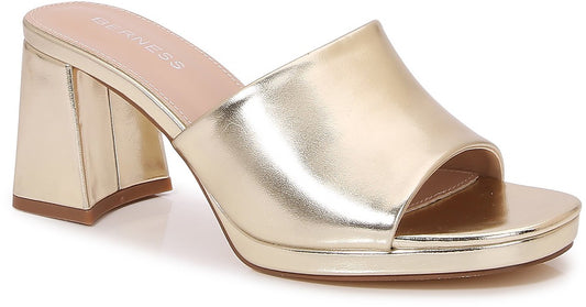 Gold Shining Moment Heels