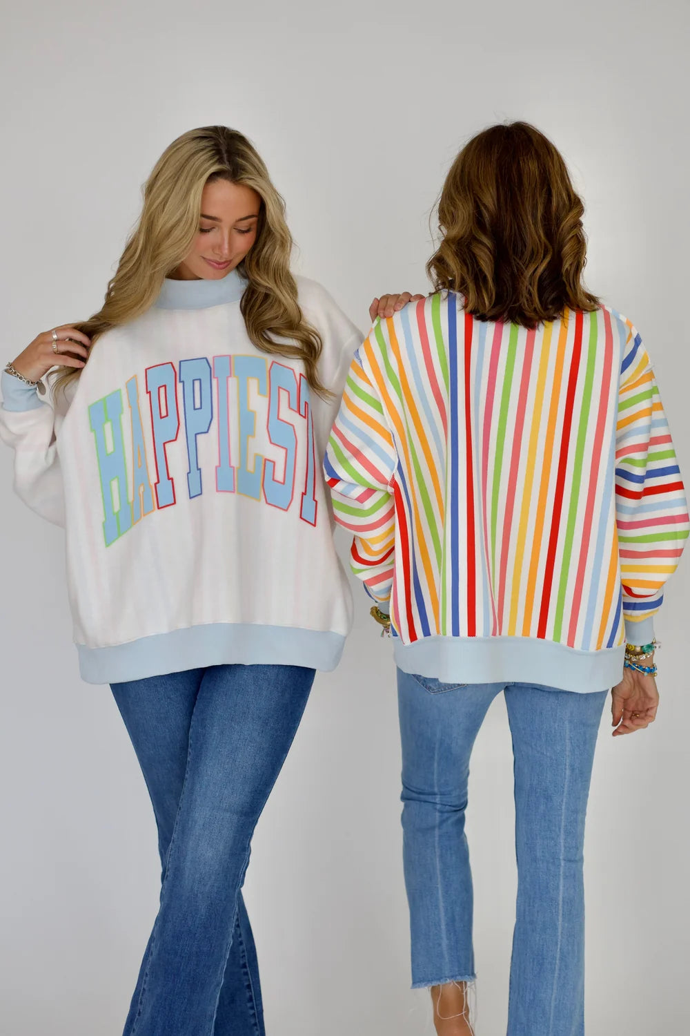 Happiest 2-Sided Mock Neck Sweatshirt (Reg.)