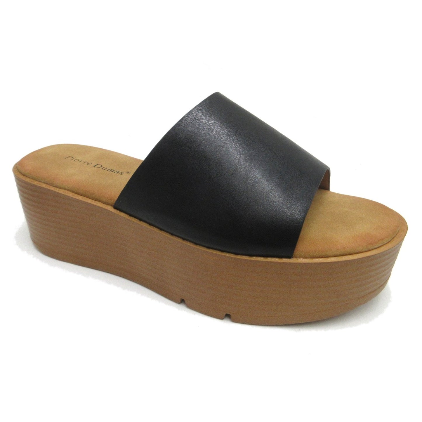 Black Meet Me There Platform Sandals