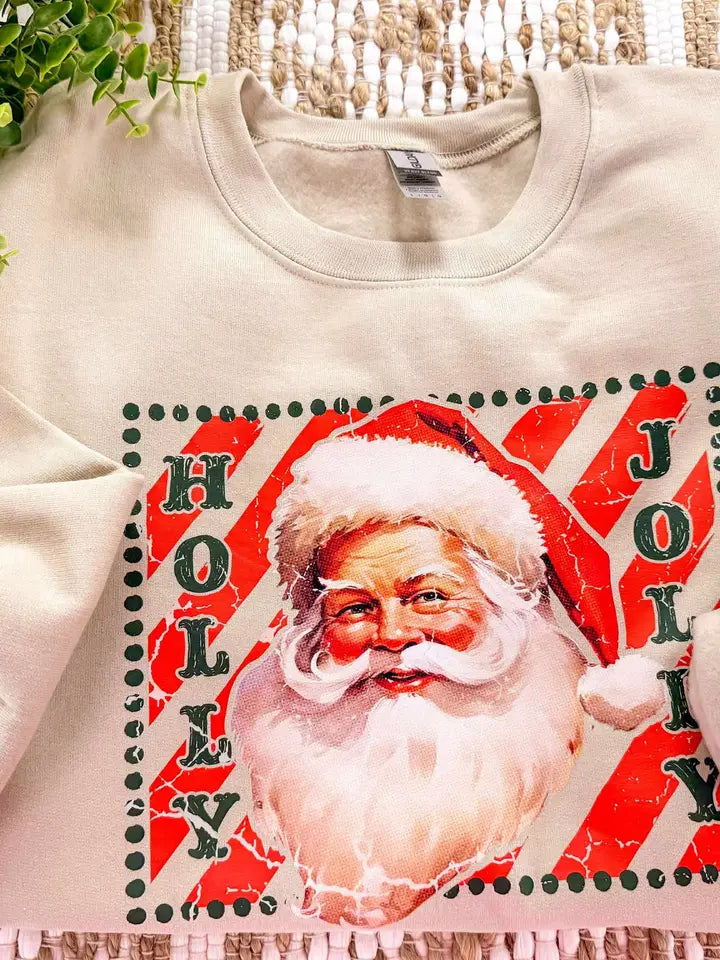 Holly Jolly Vintage Sweatshirt (Reg. and Plus)