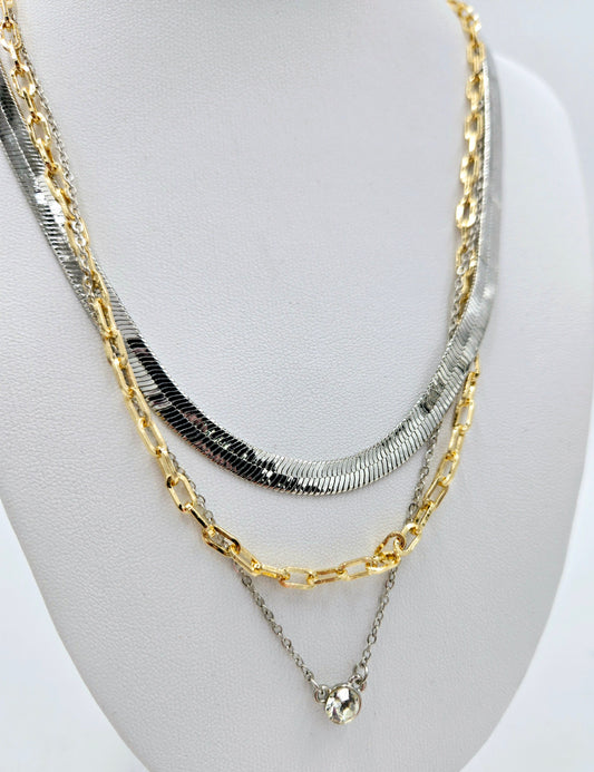 Snake Chain Layered Necklace