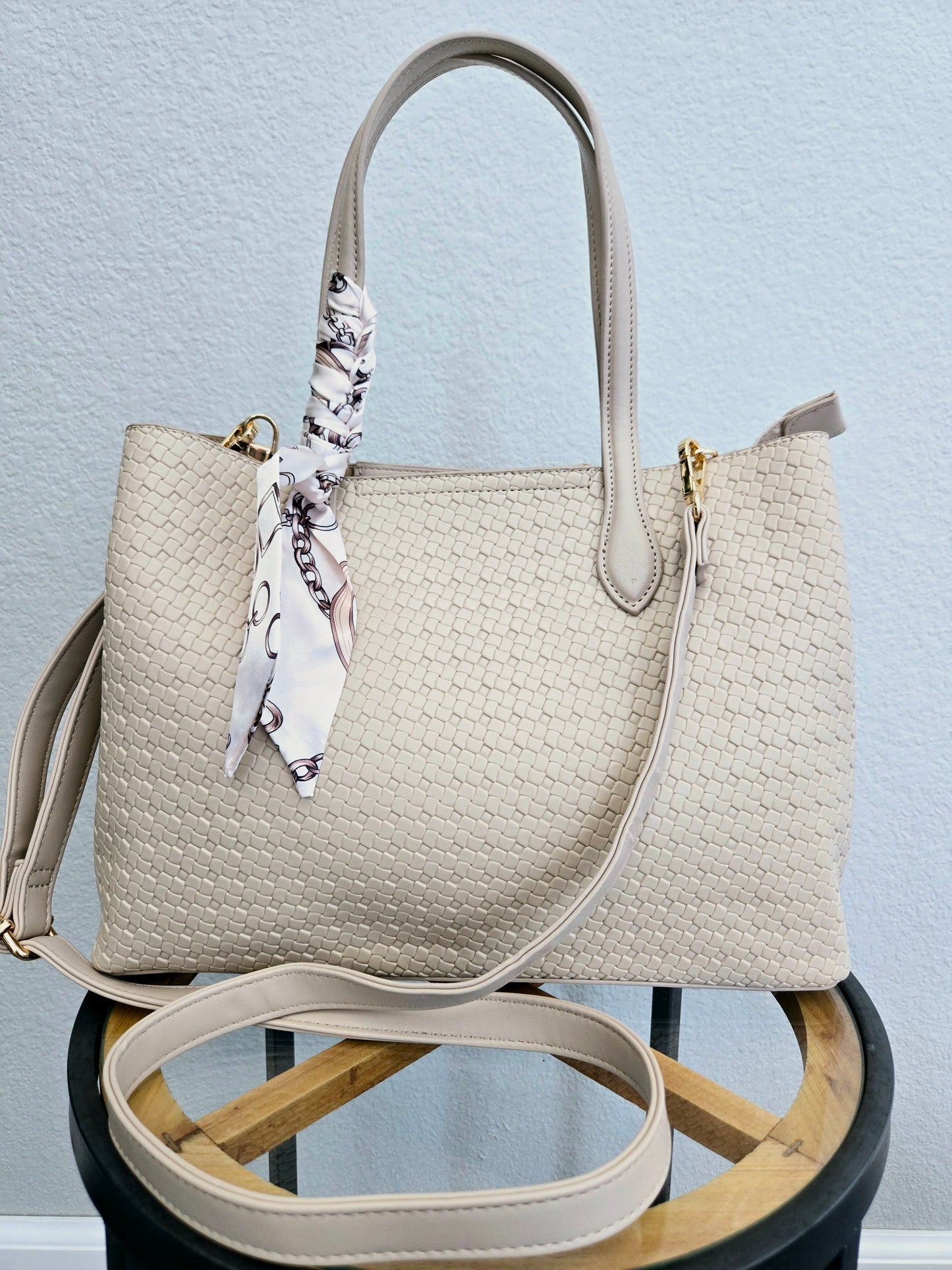 Audrey Tote Bag with Scarf (4 colors)