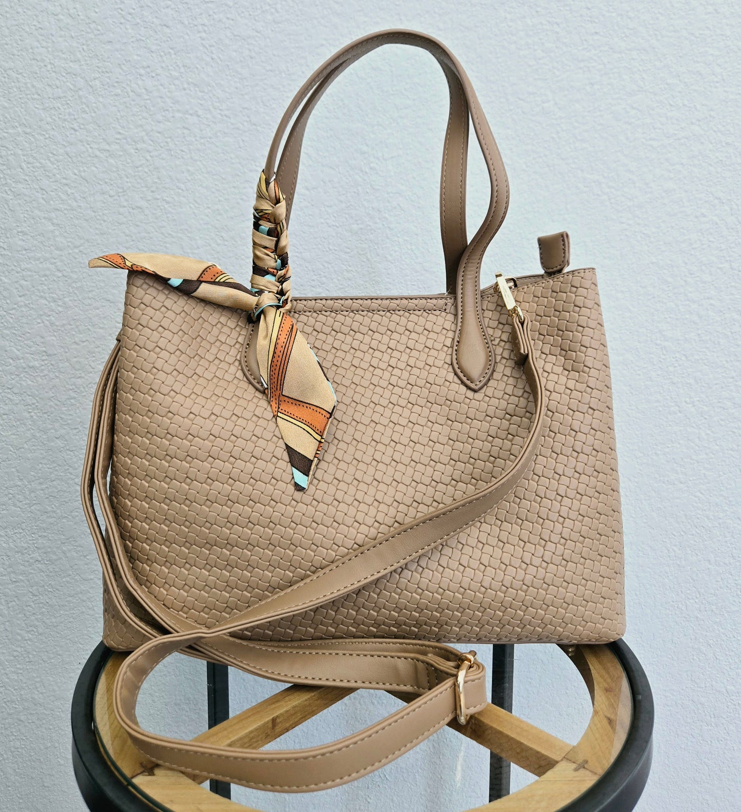 Audrey Tote Bag with Scarf (4 colors)
