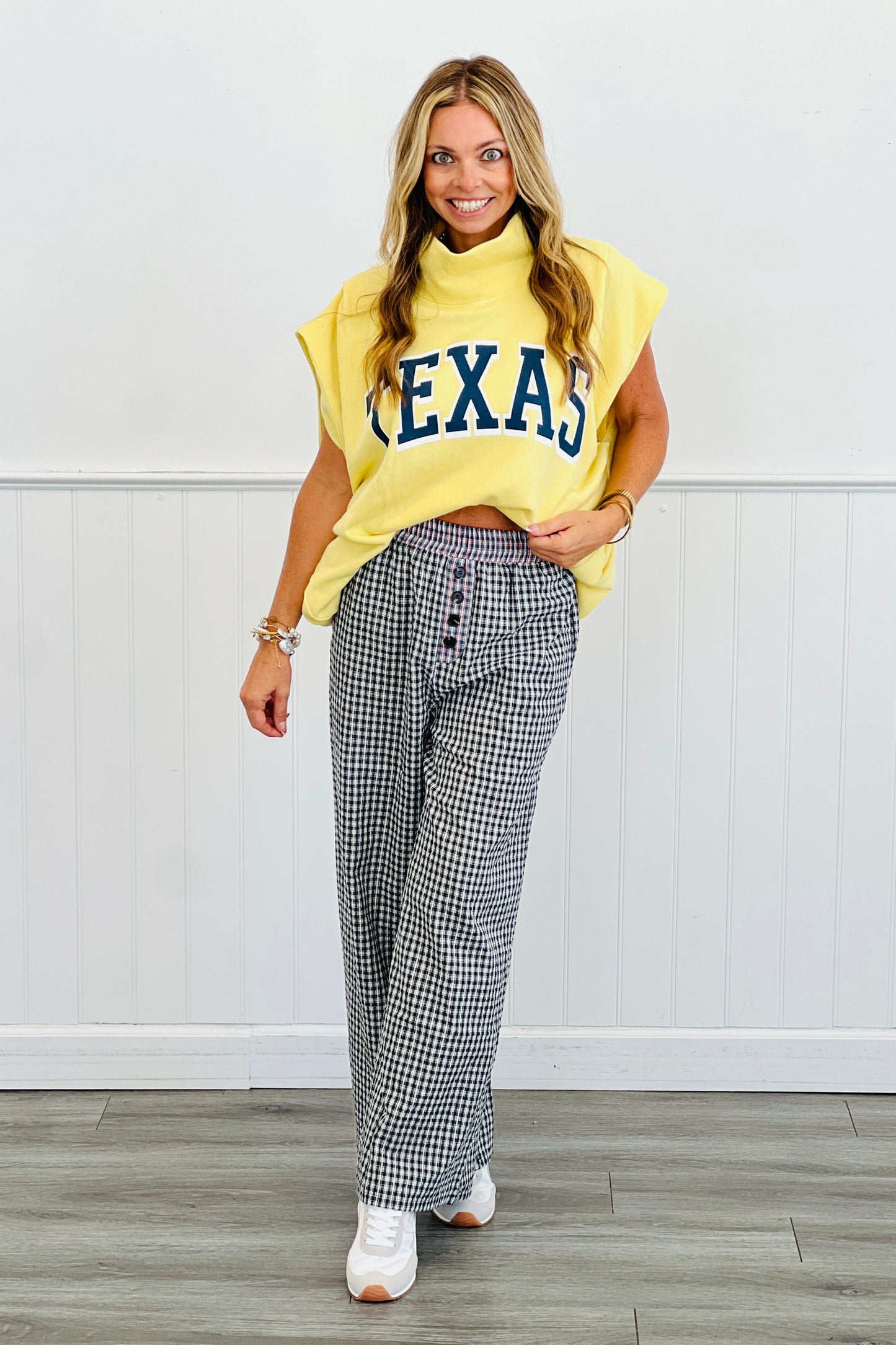 Yellow Oversized Texas Graphic Sweatshirt (Reg.)