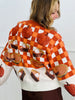 Queen Of Sparkles Orange & White Checkered Pumpkin Pie Cardigan (Reg. & Plus)