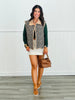 Taupe Cheetah Print Button Up Vest Top (Reg.)